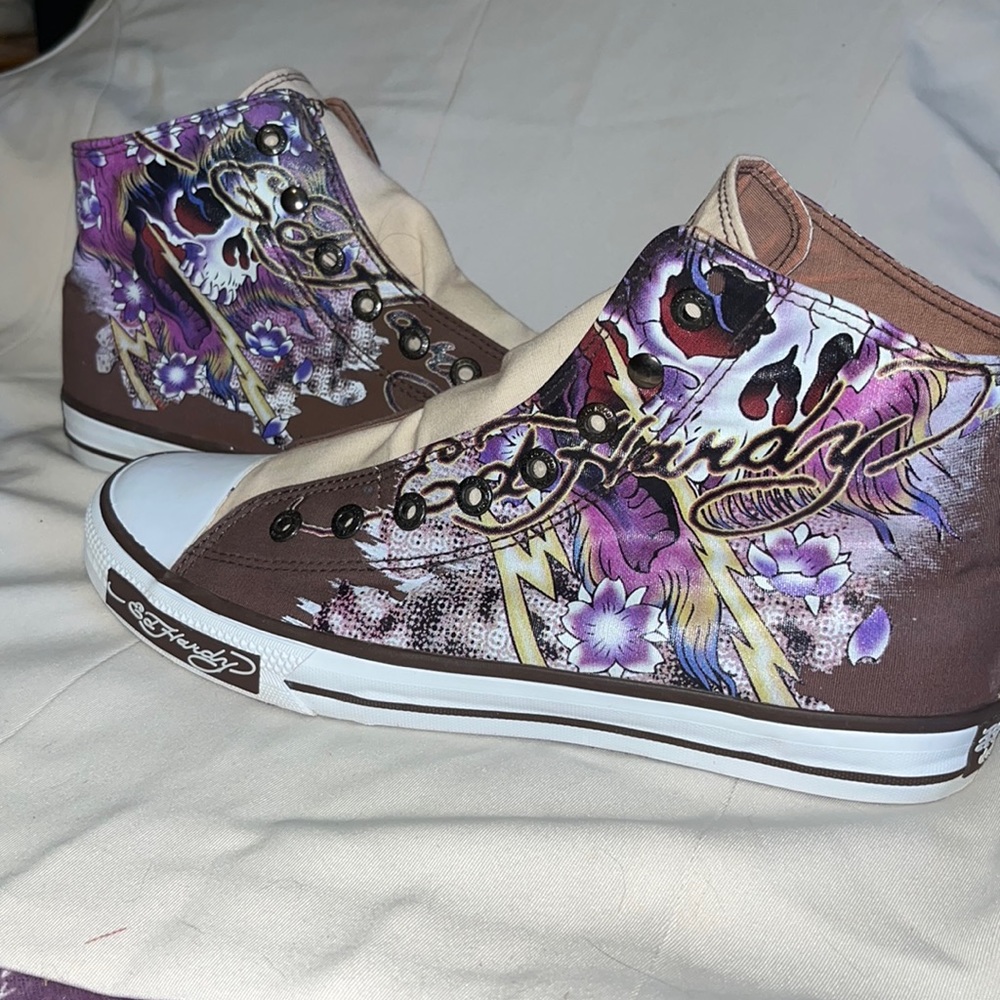 Ed hardy NWOT hightops by Christian audigier Woman’s 10